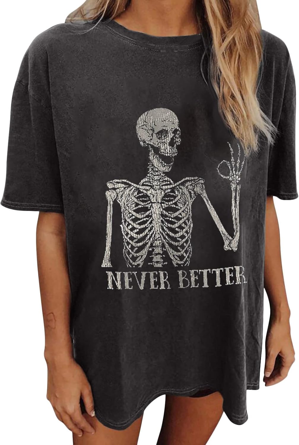 Summer Y2k Tops for Womens, Casual Vintage Short Sleeve T-Shirt, Girls Oversize Loose Round Neck Elastic Tee - Image 13