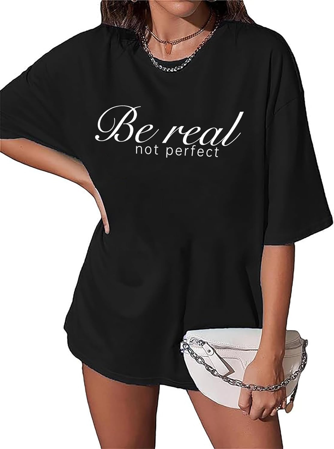 vblane Oversized T Shirts for Women Short Sleeve Summer Loose Vintage Graphic Tees - Image 24