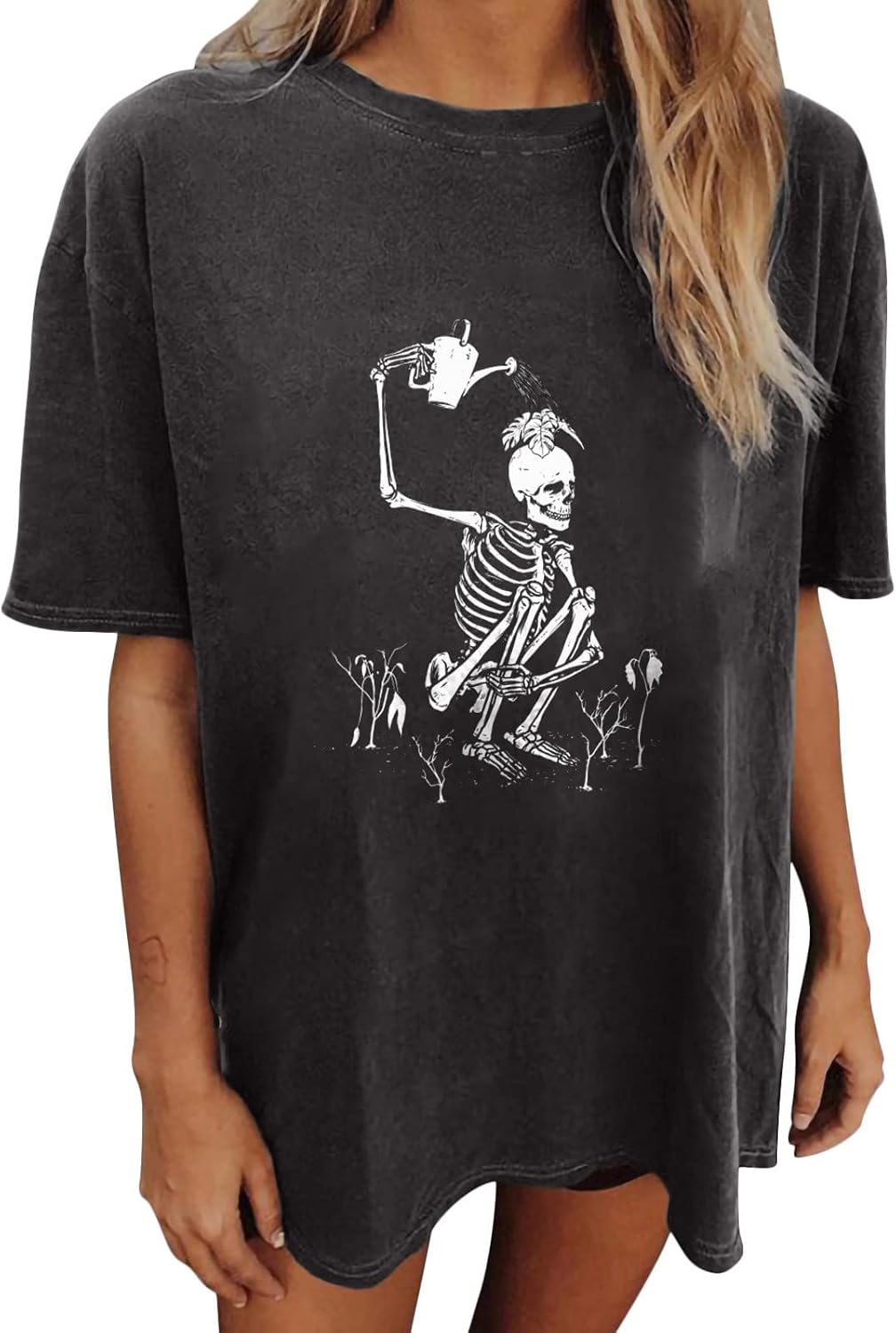 Wukreran Vintage Shirts for Women Cute Graphic Tee Spring Short Sleeve Tops Oversized Tshirts Teen Aesthetic Clothing - Image 11