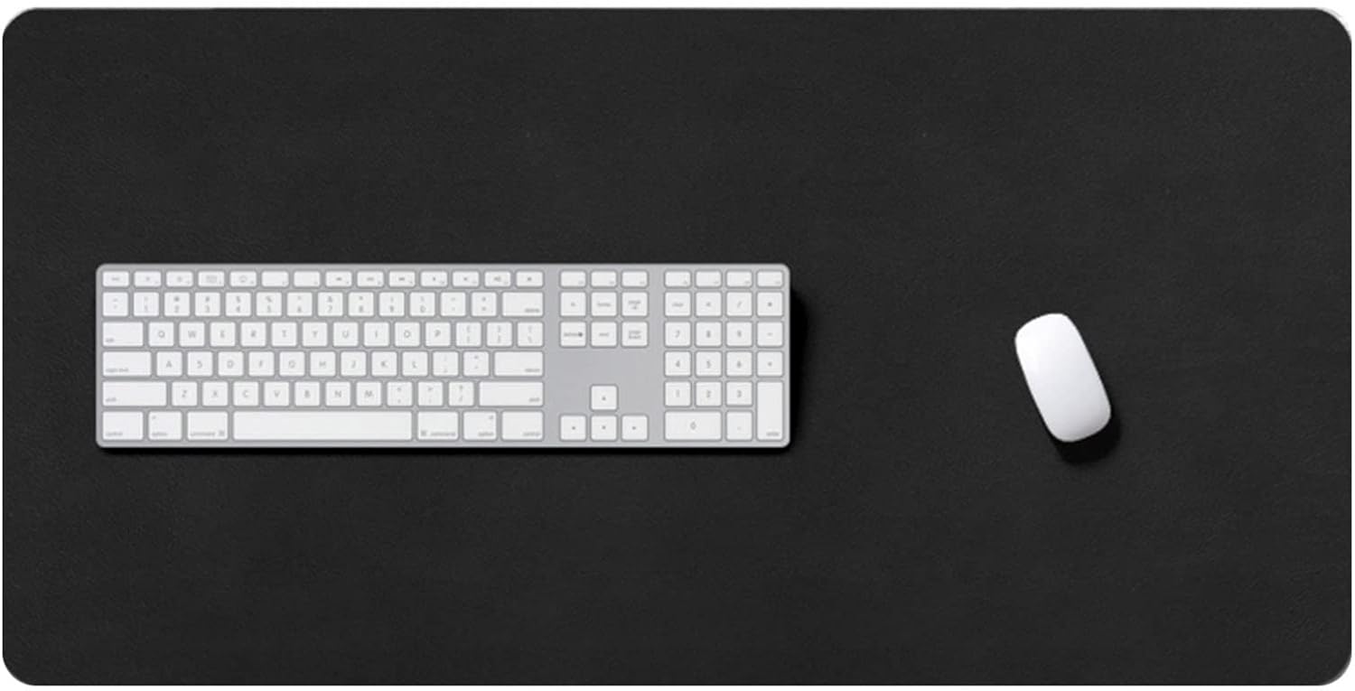 ZPEE Bicolor Mouse Mat Computer Gaming,Waterproof Leather Gaming Mouse Pad for Desk,Portable Table Mat for Laptop Large Size Writing Mat-Red 120x60cm - Image 9